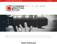 Tablet Screenshot of camerarenting.com